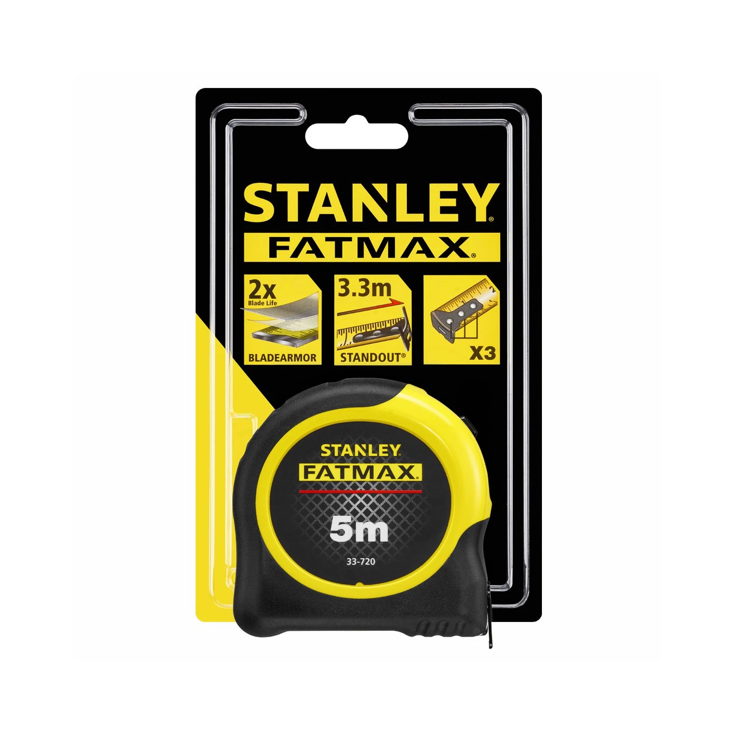 Stanley STA033720 Fatmax Armor Metric 5m Tape Measure Pack Of 3 7 Stanley STA033720 Fatmax Armor Metric 5m Tape Measure Pack Of 3 - Image 7