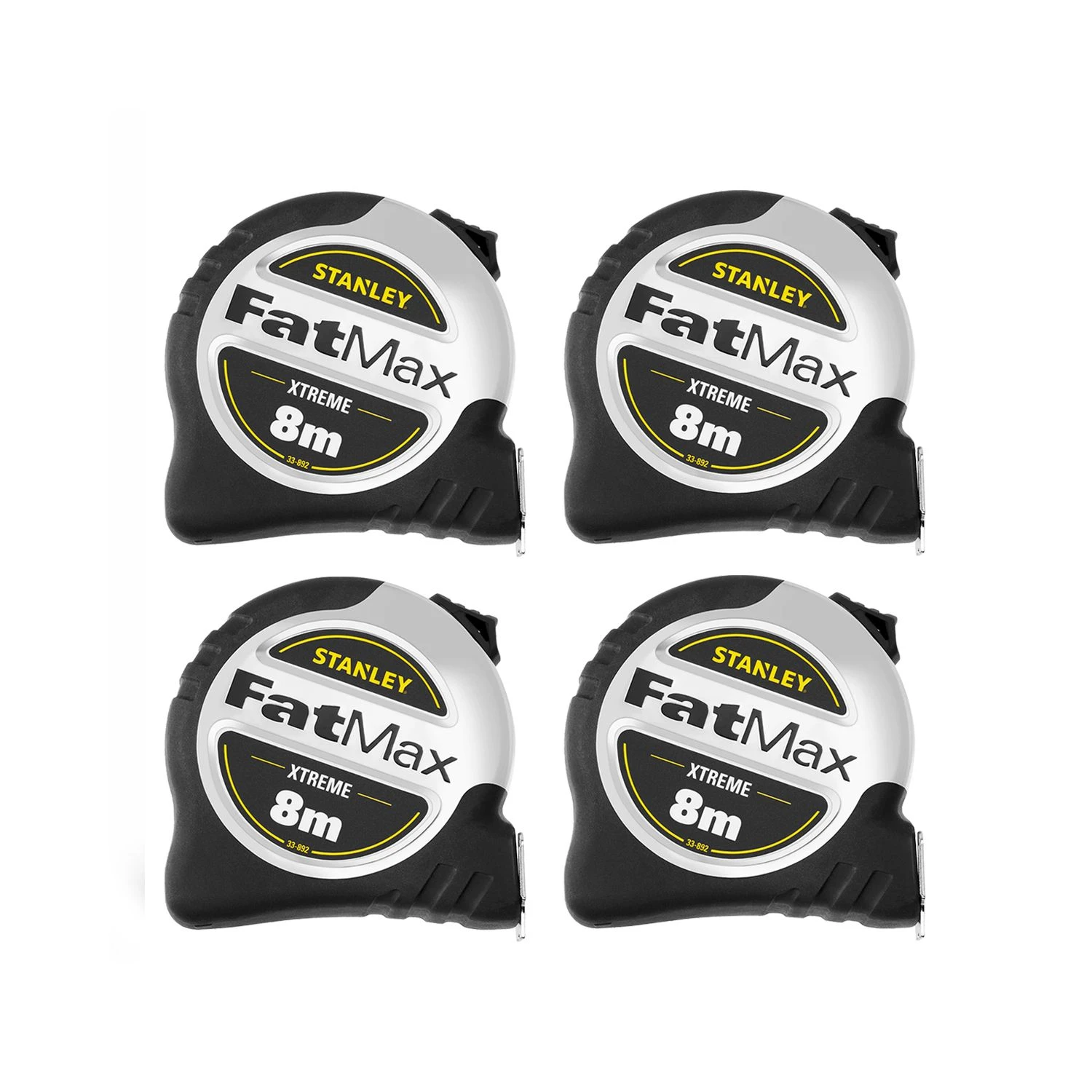 Stanley STA033892 FatMax Xtreme Tape Measure 8m Metric Only Pack Of 4 1 Stanley STA033892 FatMax Xtreme Tape Measure 8m Metric Only Pack Of 4