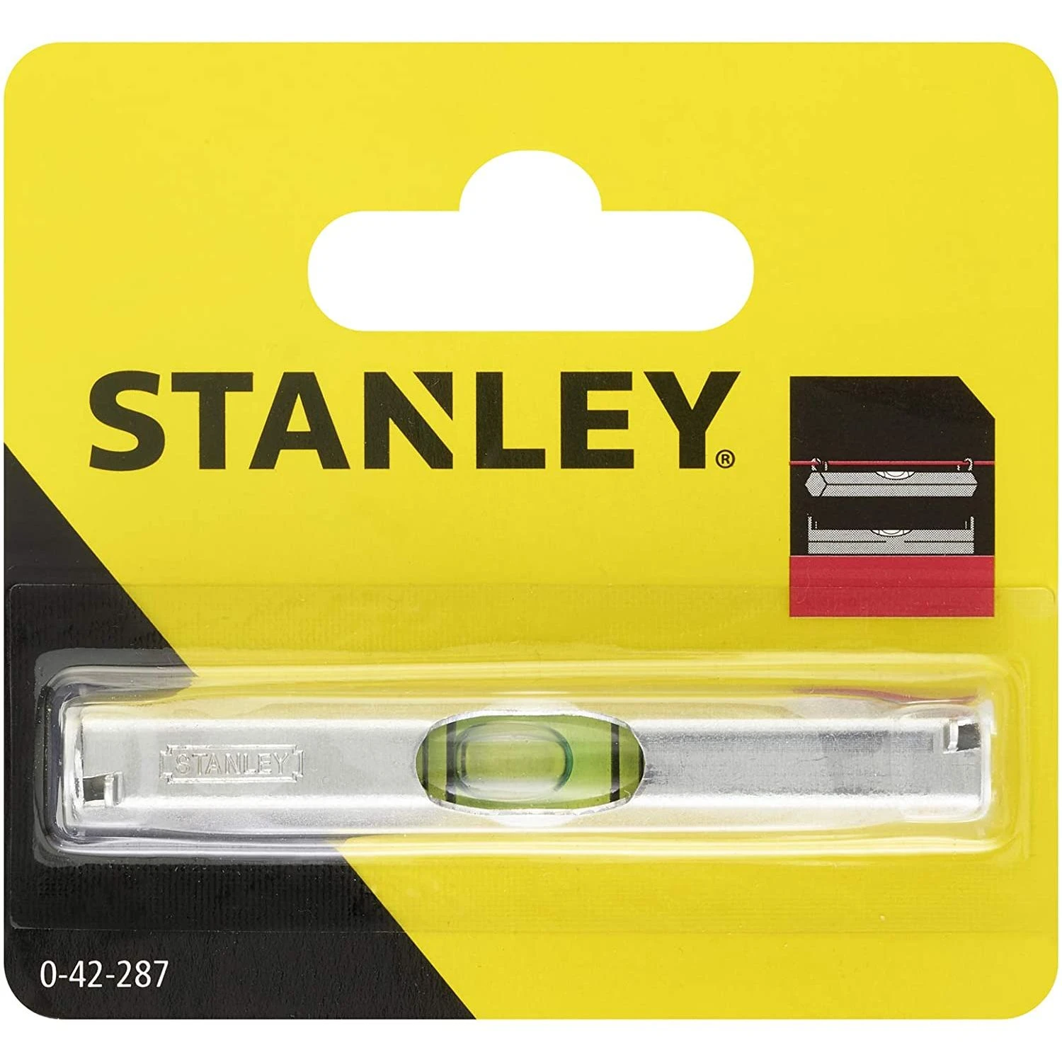 Stanley LINE LEVEL 80MM 1 VIAL 3 Stanley LINE LEVEL 80MM 1 VIAL - Image 3