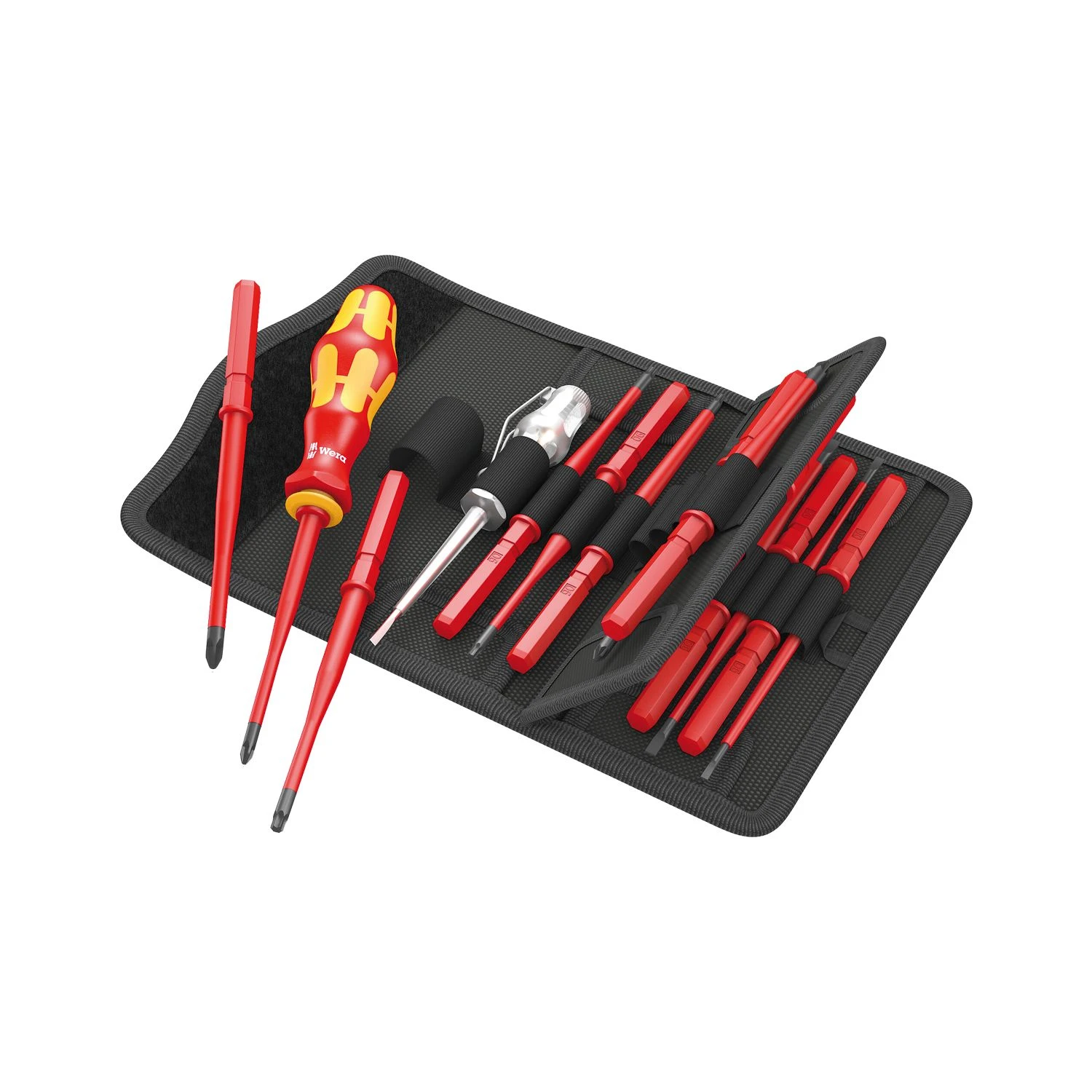 Wera 05003484001 Kraftform VDE Kompakt Extra Slim 16 Piece Interchangeable Screwdriver Set 1 Wera 05003484001 Kraftform VDE Kompakt Extra Slim 16 Piece Interchangeable Screwdriver Set
