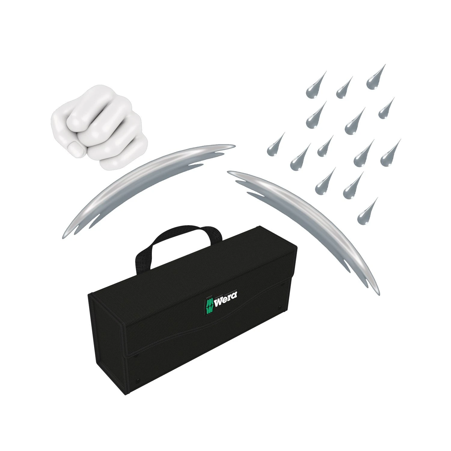 Wera WER004352 2go 3 Tool Box 130 X 325 X 80mm - 05004352001 5 Wera WER004352 2go 3 Tool Box 130 X 325 X 80mm - 05004352001 - Image 5