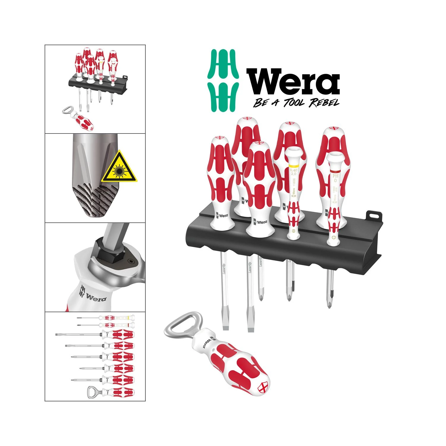 Wera 05347820001 Sport Edition England 8 Piece Kraftform Screwdrivers Set 2 Wera 05347820001 Sport Edition England 8 Piece Kraftform Screwdrivers Set - Image 2