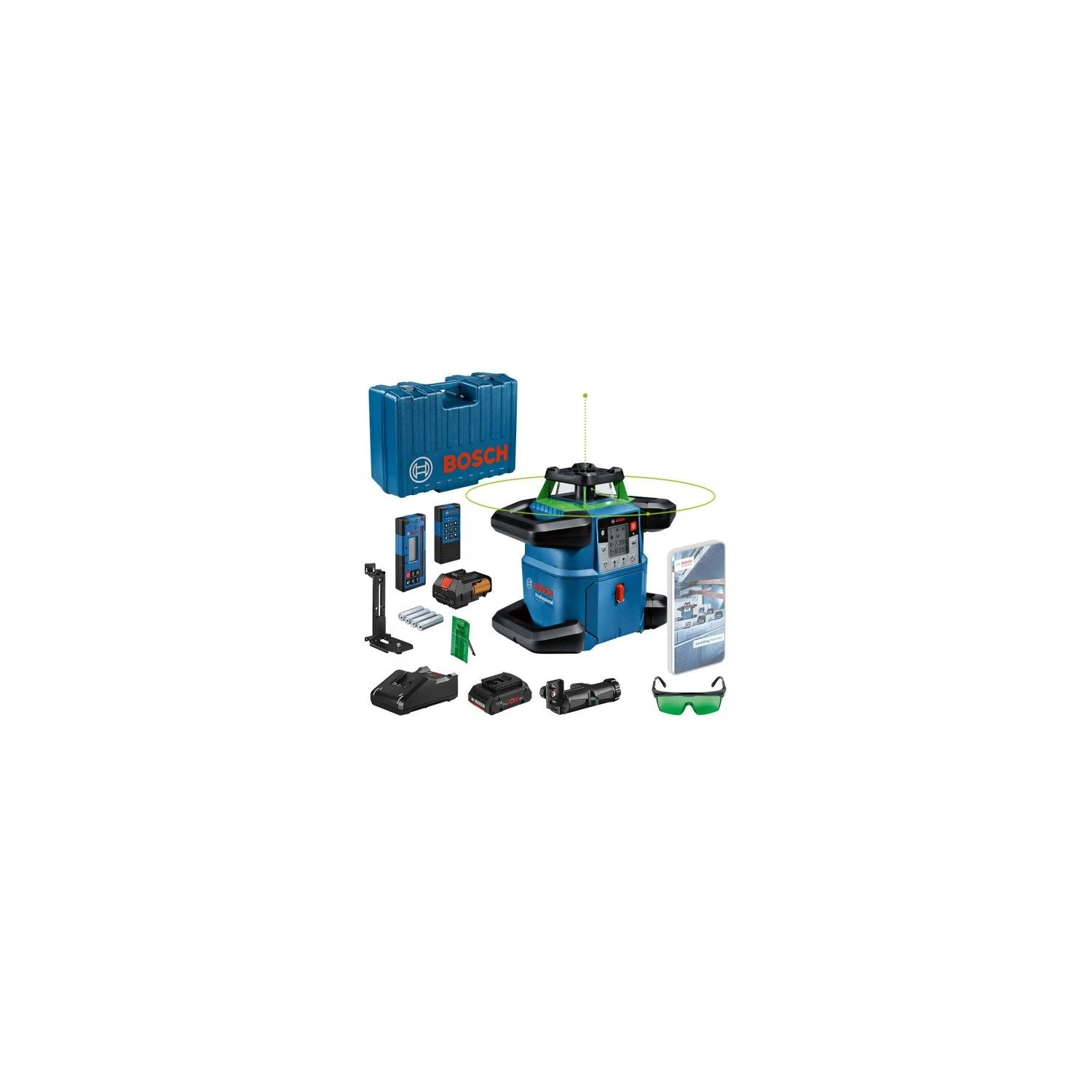 Bosch GRL650CHVG 18V 4.0Ah Rotary Laser Set 1 Bosch GRL650CHVG 18V 4.0Ah Rotary Laser Set
