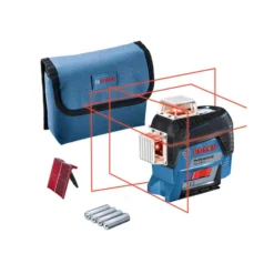 Bosch GLL 3-80 C 360 Professional Line Laser With 4 X 1.5Ah Batteries & Adapter - 0601063R00