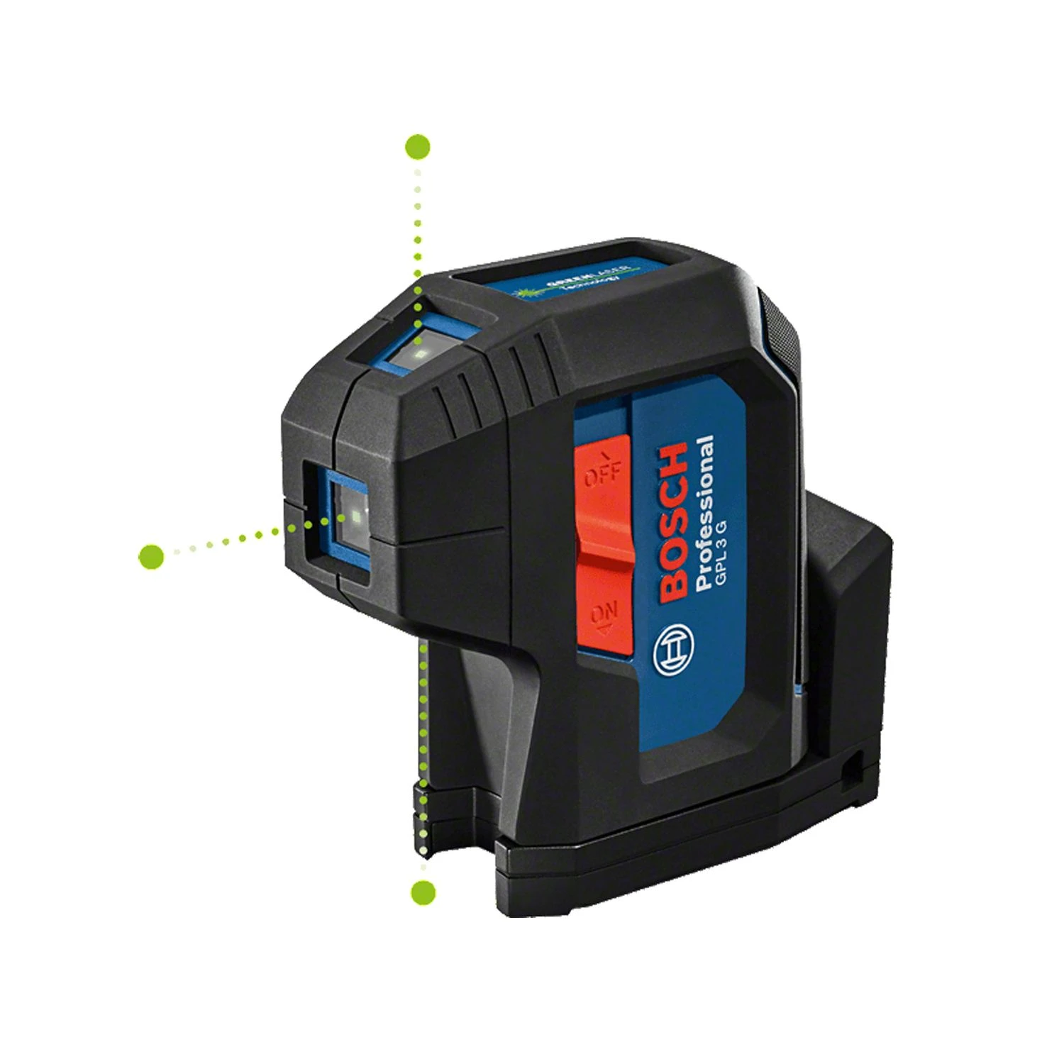 Bosch GPL 3 G Professional Point Laser With 2 X 1.5 V LR6 (AA) & Pouch - 0601066N00 3 Bosch GPL 3 G Professional Point Laser With 2 X 1.5 V LR6 (AA) & Pouch - 0601066N00 - Image 3