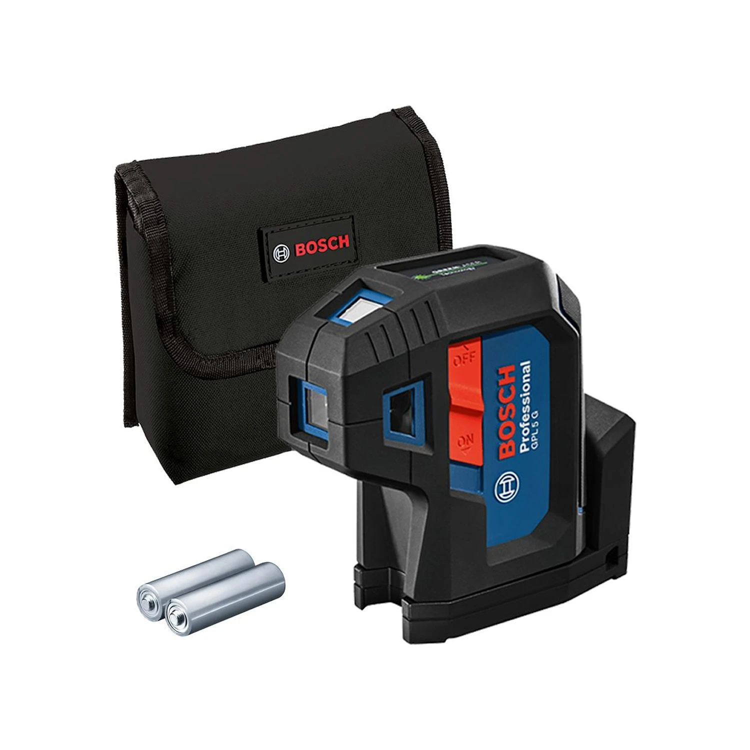 Bosch GPL 5 G Professional Point Laser With 2 X 1.5 V LR6 (AA) Batteries & Pouch - 0601066P00 1 Bosch GPL 5 G Professional Point Laser With 2 X 1.5 V LR6 (AA) Batteries & Pouch - 0601066P00