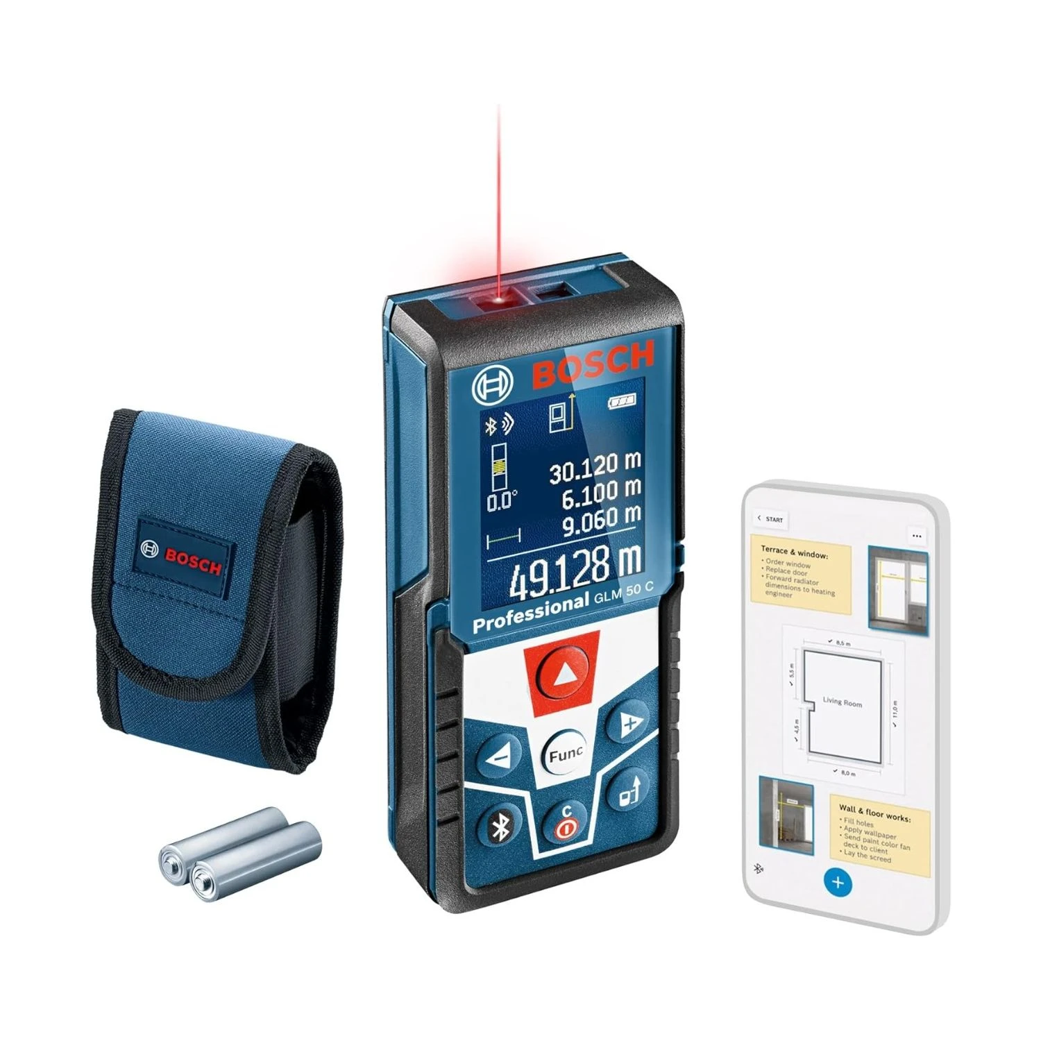 Bosch Laser Measure GLM 50 C & Stud Finder GMS 120 1 Bosch Laser Measure GLM 50 C & Stud Finder GMS 120