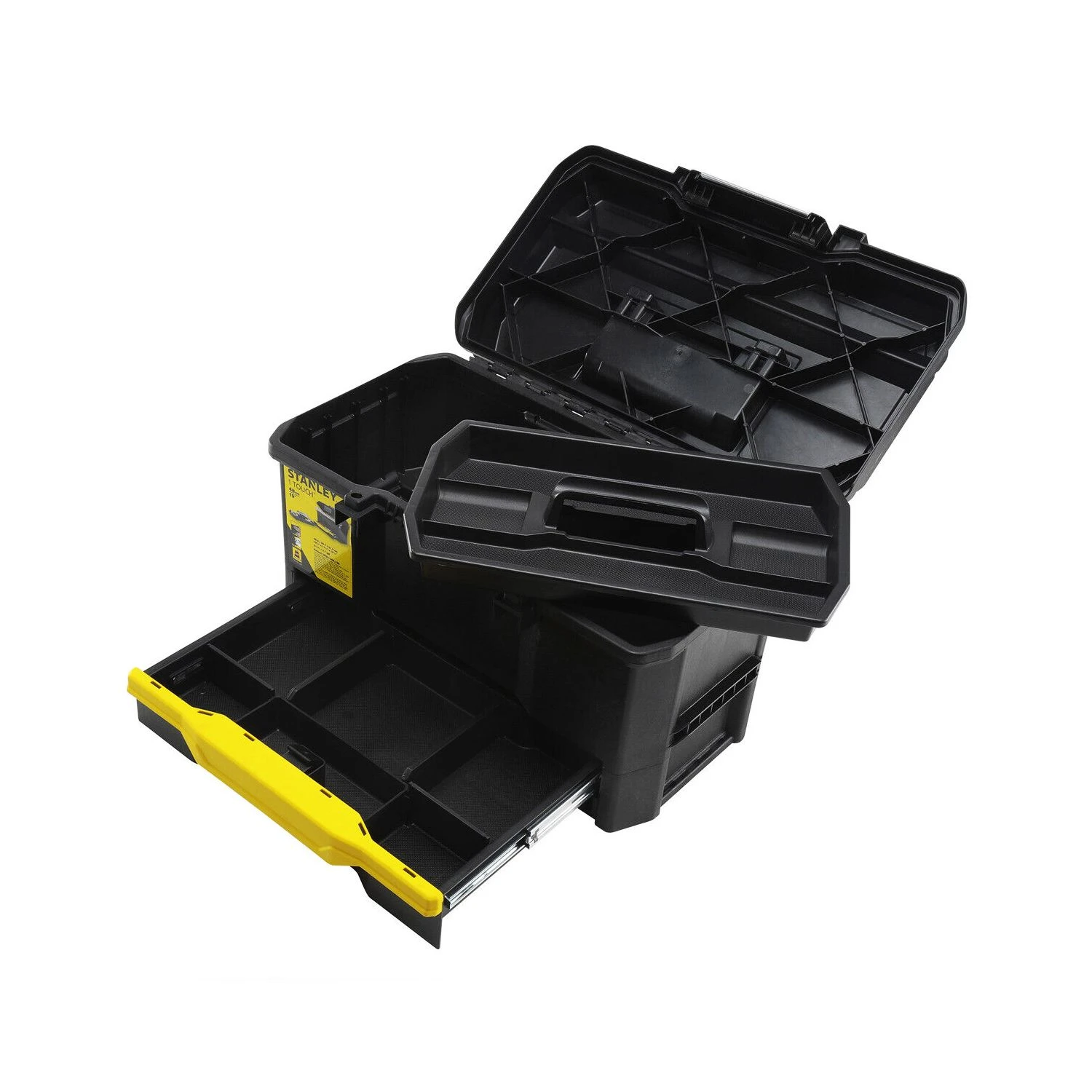 Stanley STA170316 19 Inch One Touch Toolbox With Drawer - 1-70-316 3 Stanley STA170316 19 Inch One Touch Toolbox With Drawer - 1-70-316 - Image 3