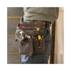 Stanley 1-80-113 Leather Tool Apron Pouch Double Stitched Durable STA180113 -Chisel Pack Sales Store 1 80 113 4