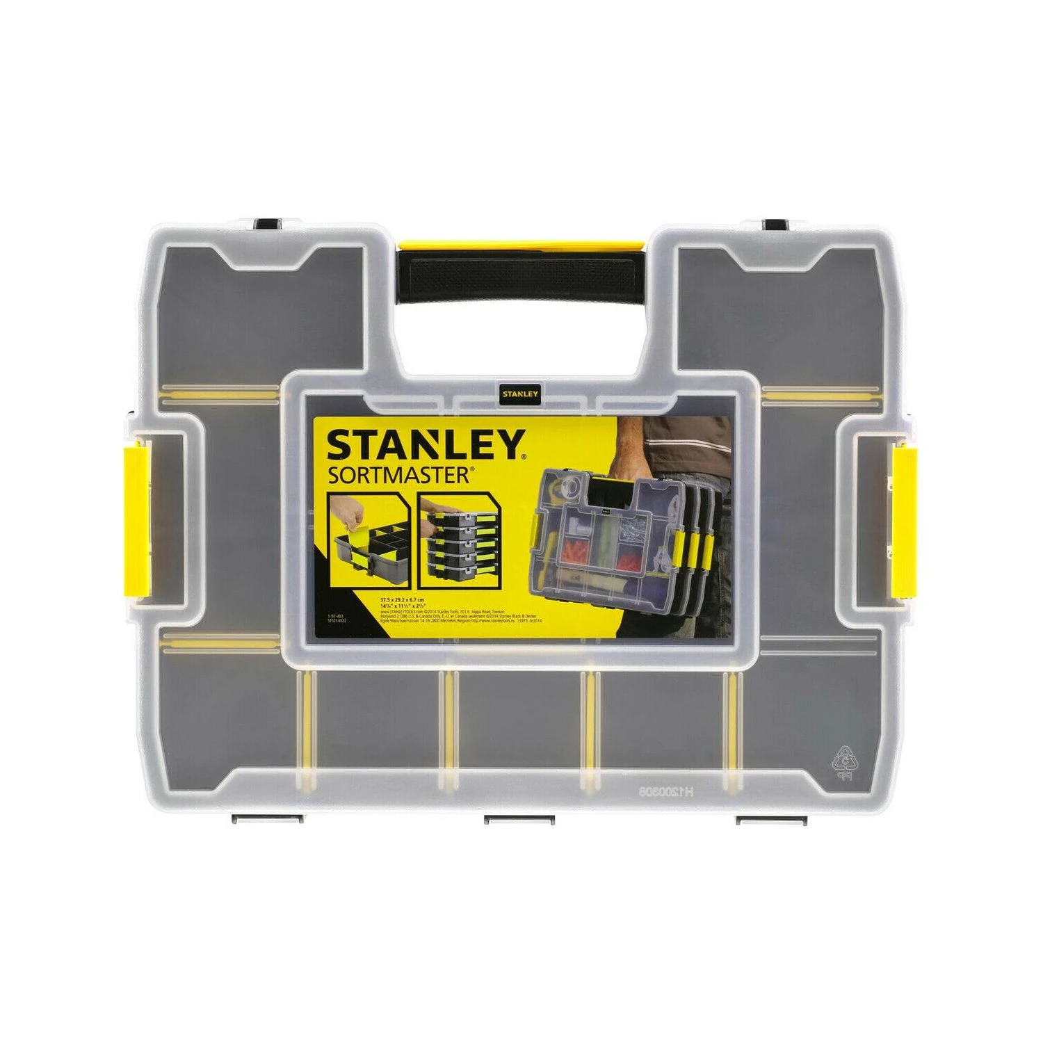 Stanley STA197483 Stackable Sortmaster Junior Organiser Pack Of 2 2 Stanley STA197483 Stackable Sortmaster Junior Organiser Pack Of 2 - Image 2