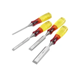 IRWIN M373 Bevel Edge Chisel Splitproof Handle Set, 4 Piece