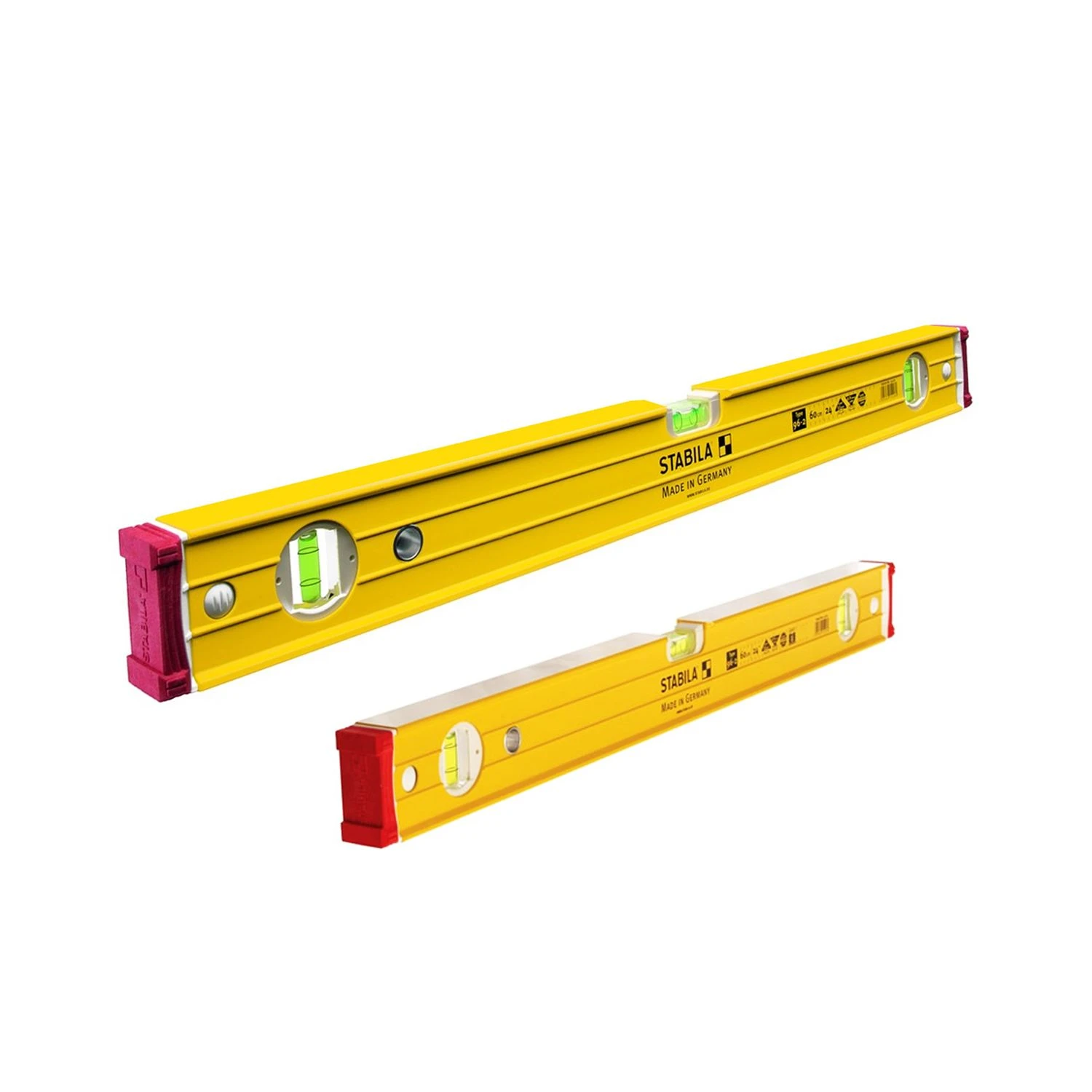 Stabila STB-16333 96-2 60cm & 120cm Twin Spirit Level 3 Vial 1 Stabila STB-16333 96-2 60cm & 120cm Twin Spirit Level 3 Vial