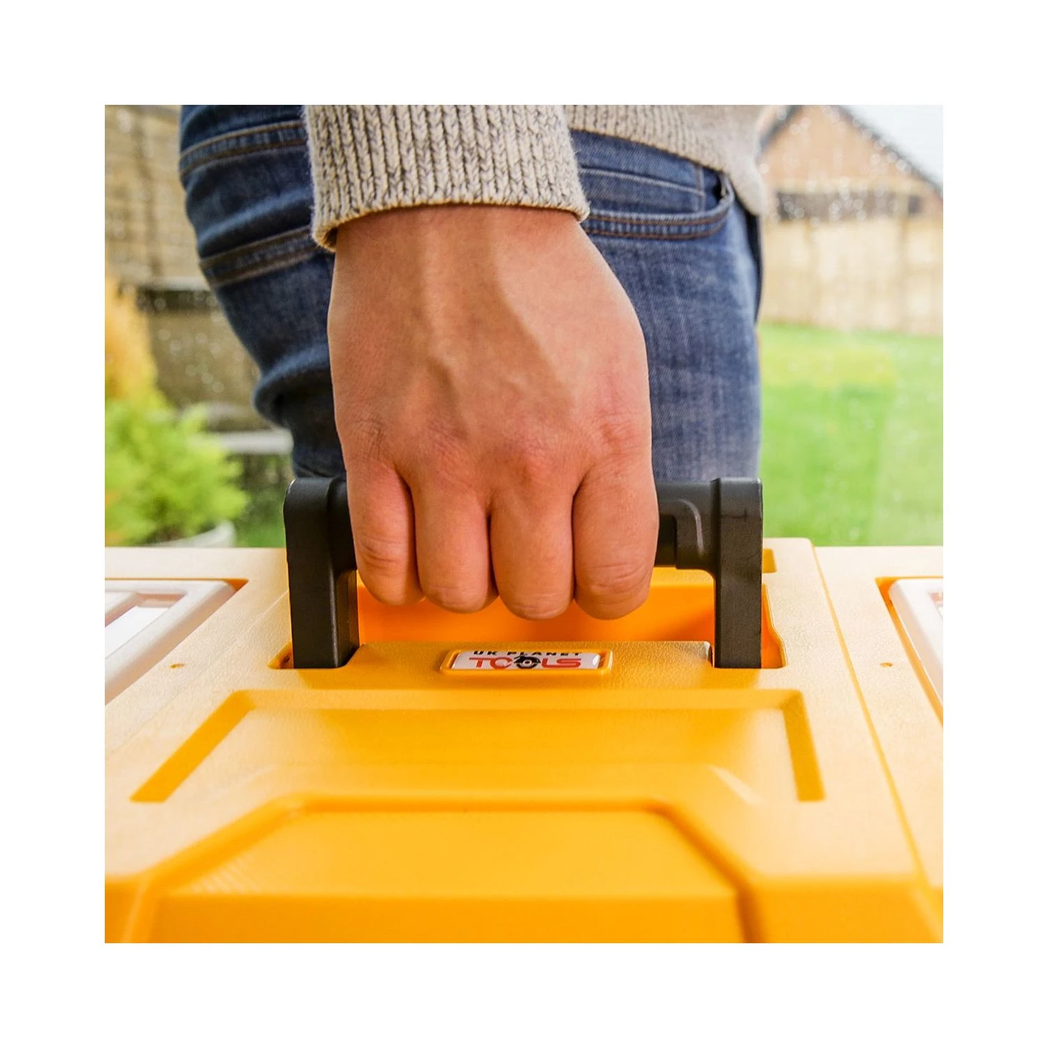 TOUGH MASTER® UPT-4032 22" Heavy Duty Plastic Craft Tool Box With Tray & Compartment Organiser 7 TOUGH MASTER® UPT-4032 22" Heavy Duty Plastic Craft Tool Box With Tray & Compartment Organiser - Image 7