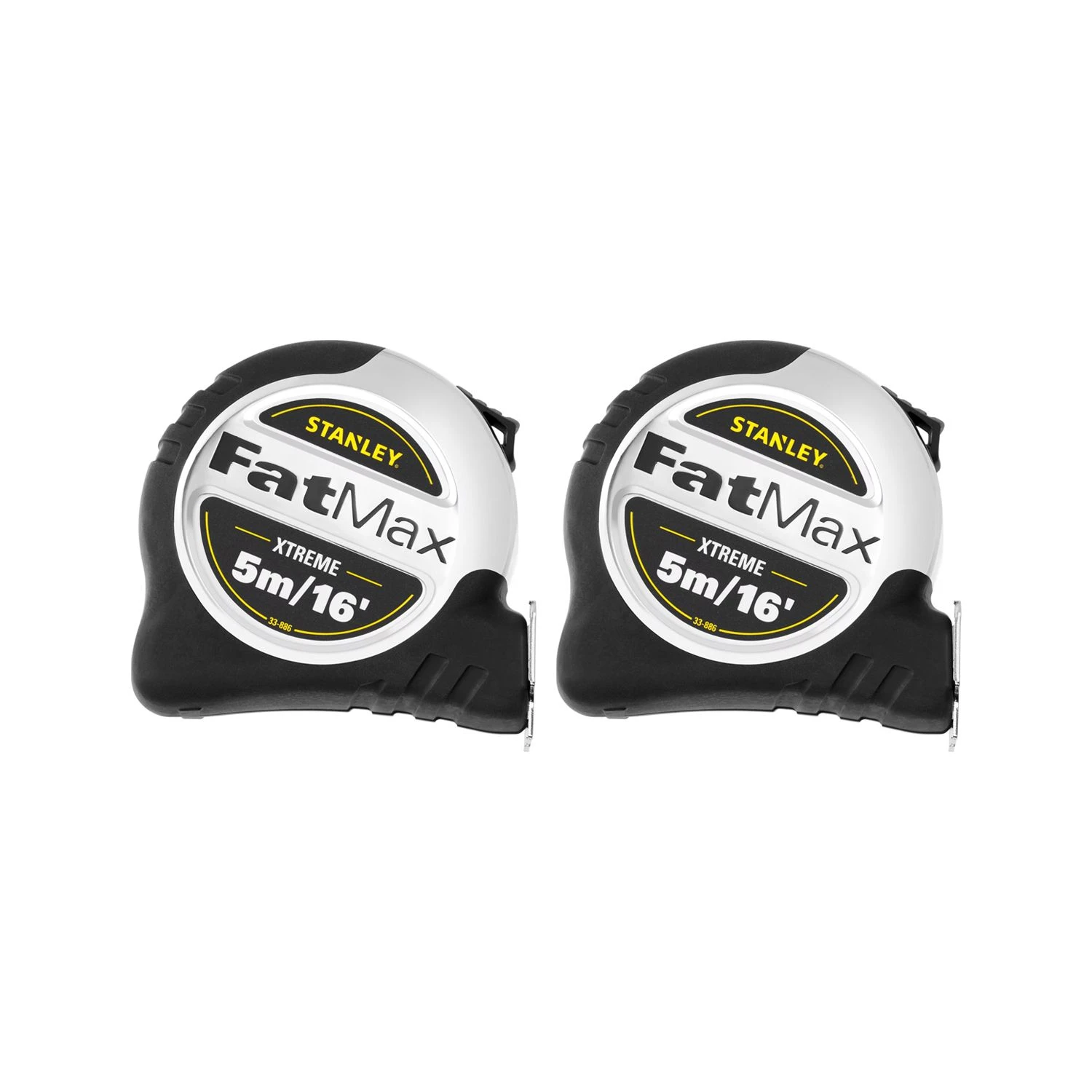 Stanley STA533886 FatMax 5m/16ft Tape Measure Pack Of 2 1 Stanley STA533886 FatMax 5m/16ft Tape Measure Pack Of 2