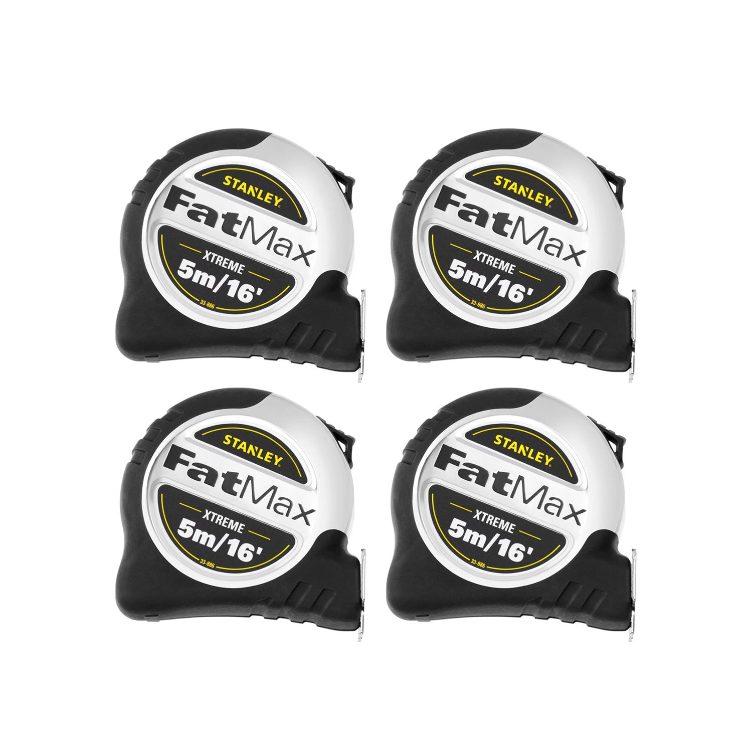Stanley STA533886 FatMax 5m/16ft Tape Measure Pack Of 4 1 Stanley STA533886 FatMax 5m/16ft Tape Measure Pack Of 4