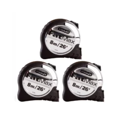 Stanley STA533891 FatMax Xtreme Tape Measure 8m/26ft Pack Of 3