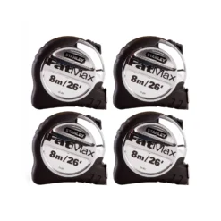 Stanley STA533891 FatMax Xtreme Tape Measure 8m/26ft Pack Of 4
