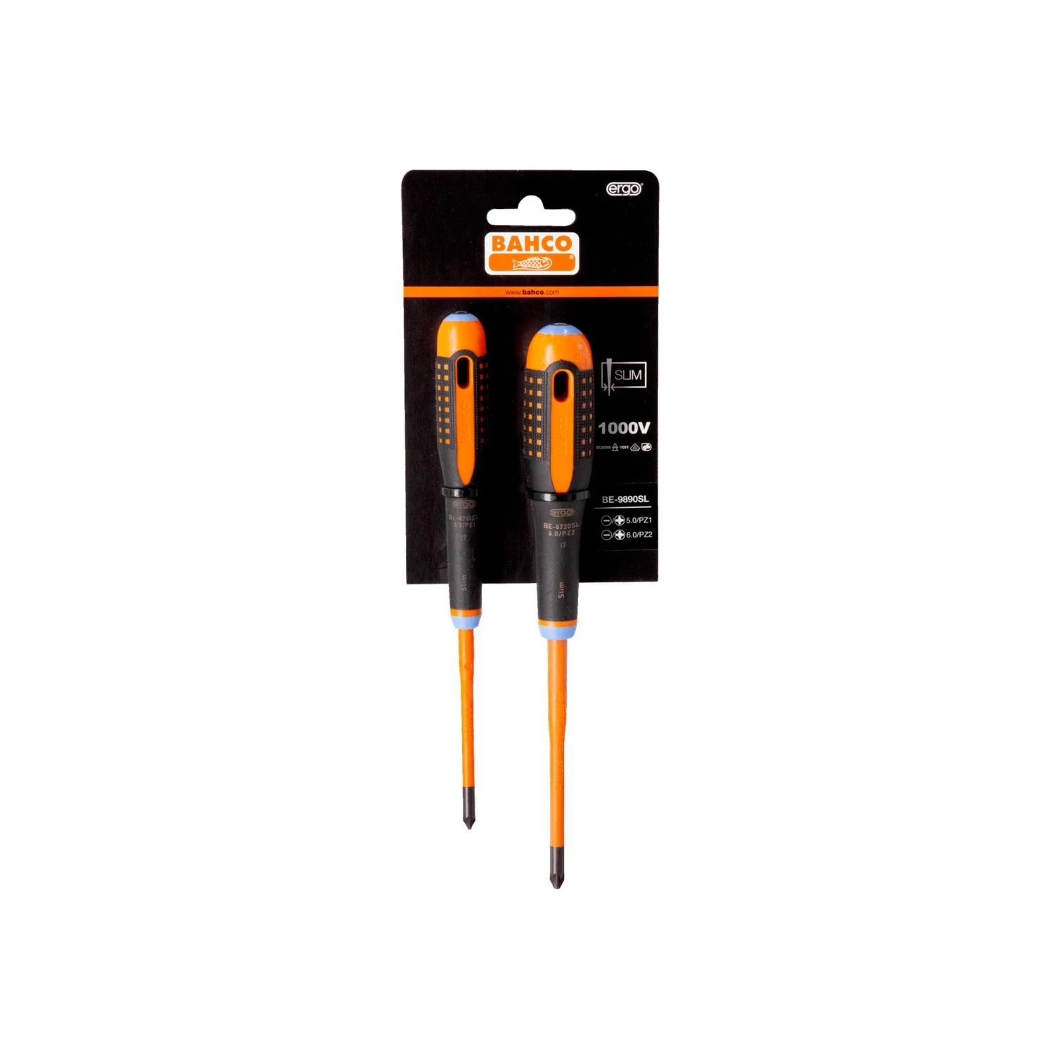 Bahco BAH9890SL Screwdriver Set, 2 Piece 2 Bahco BAH9890SL Screwdriver Set, 2 Piece - Image 2