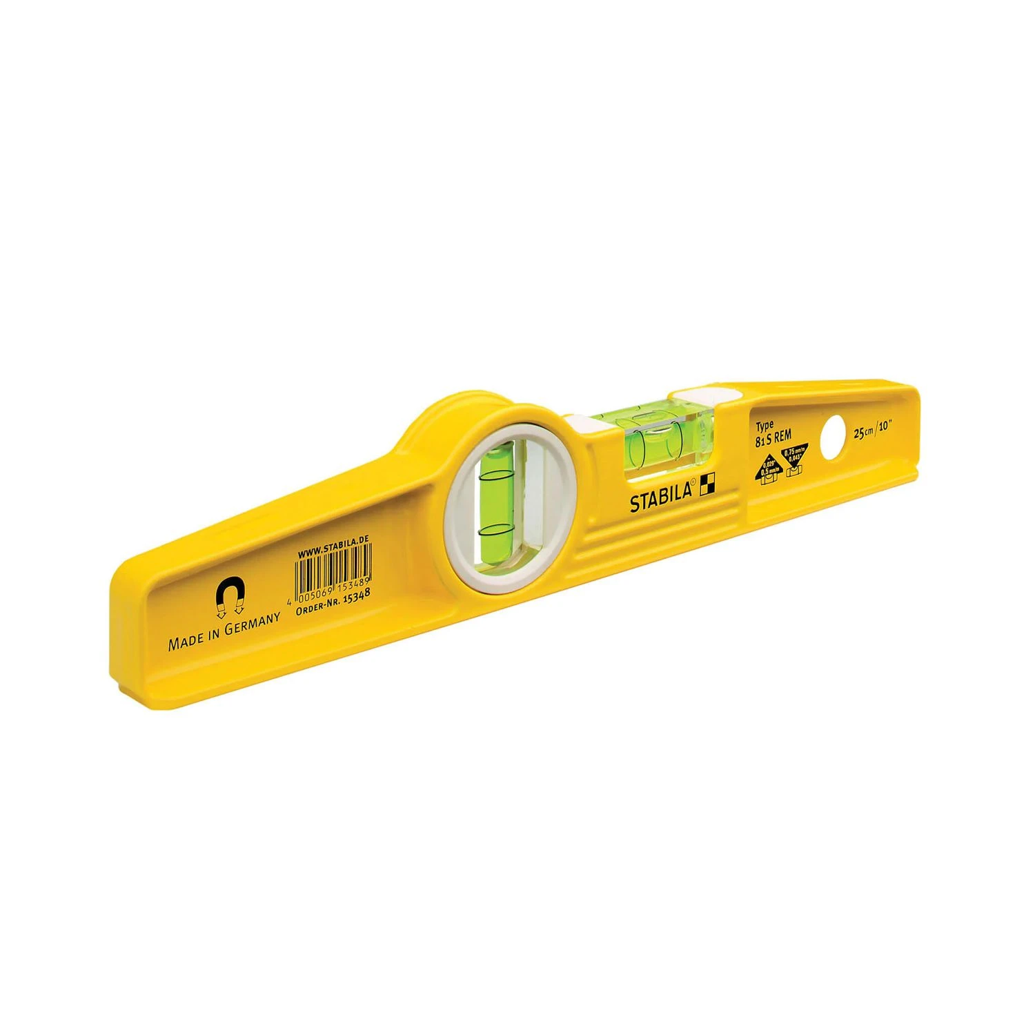 Stabila STB196-2 3 Vial 60cm & 120cm Spirit Level Pack With 81SREM Scaffold / Torpedo 250mm Magnetic Level 4 Stabila STB196-2 3 Vial 60cm & 120cm Spirit Level Pack With 81SREM Scaffold / Torpedo 250mm Magnetic Level - Image 4