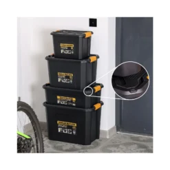 TOUGH MASTER® Storage Box Heavy Duty Stackable Plastic Box Chest Organiser For Tools, Toys, Camping Gear - 60 Litres (TM-UPT-4060) 13 TOUGH MASTER® Storage Box Heavy Duty Stackable Plastic Box Chest Organiser For Tools, Toys, Camping Gear - 60 Litres (TM-UPT-4060) -Chisel Pack Sales Store 97e7106eff390d0d6a5c6725fb5d8dee