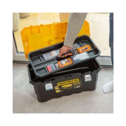 TOUGH MASTER® UPT-4032 22" Heavy Duty Plastic Craft Tool Box With Tray & Compartment Organiser 12 TOUGH MASTER® UPT-4032 22" Heavy Duty Plastic Craft Tool Box With Tray & Compartment Organiser -Chisel Pack Sales Store 99e43e4f8adf120bc95c05c3e677e96a