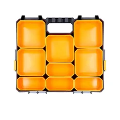 TOUGH MASTER® Small Parts Carry Case / Organizer Light Stackable 9 Compartments 12 TOUGH MASTER® Small Parts Carry Case / Organizer Light Stackable 9 Compartments -Chisel Pack Sales Store 9c3b3bd5f01987fb062279330a4bdc03