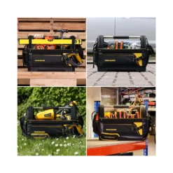 TOUGH MASTER® Open Tote Tool Bag Steel Handle 8 Pockets Hard Base With Shoulder Strap - 18 Inches (TM-TB18) 13 TOUGH MASTER® Open Tote Tool Bag Steel Handle 8 Pockets Hard Base With Shoulder Strap - 18 Inches (TM-TB18) -Chisel Pack Sales Store a6273dba30b7ecefb7cf42e8a027d547