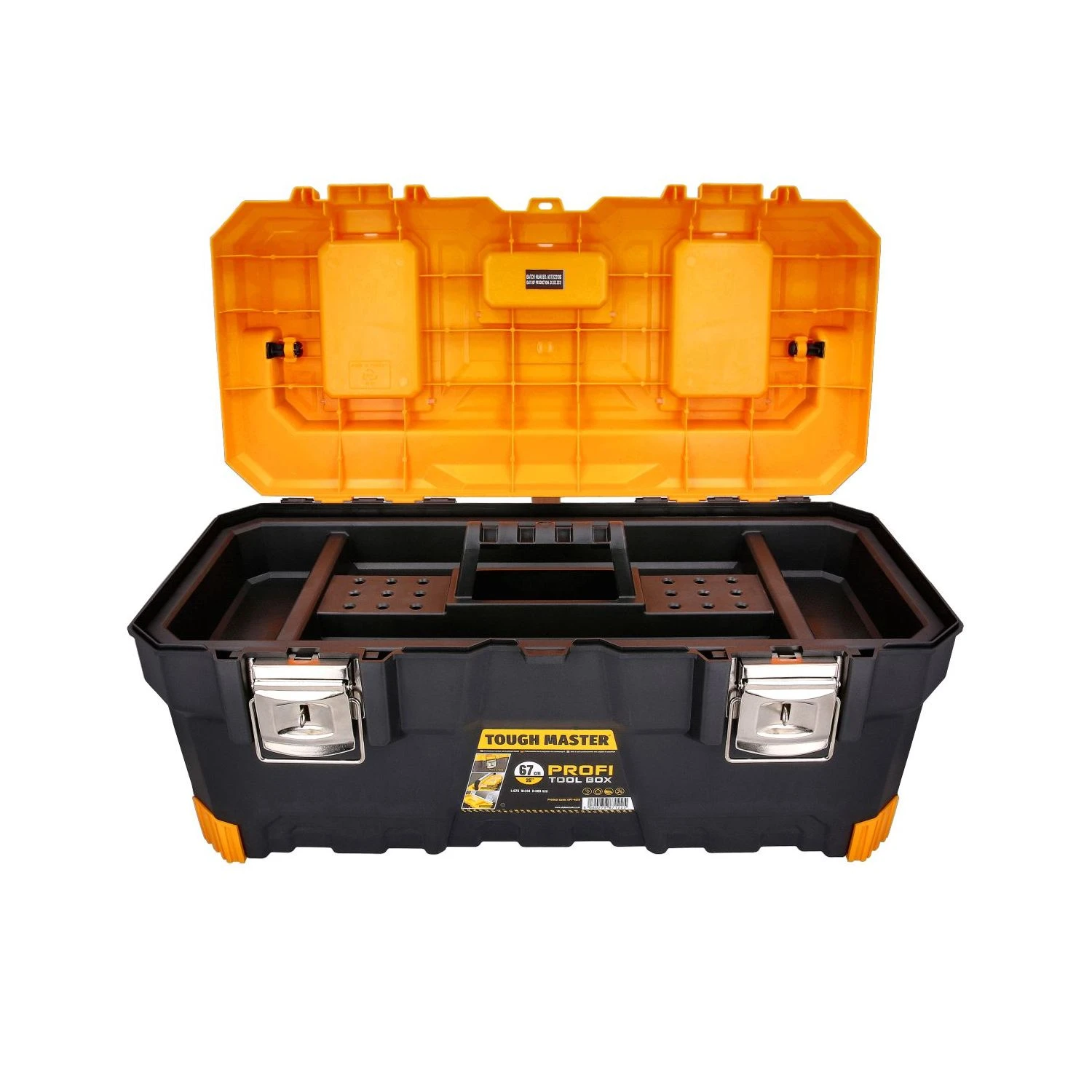 TOUGH MASTER® Tool Box Toolbox 26" Plastic Lockable With Tool Tote Tray 11 TOUGH MASTER® Tool Box Toolbox 26" Plastic Lockable With Tool Tote Tray - Image 11