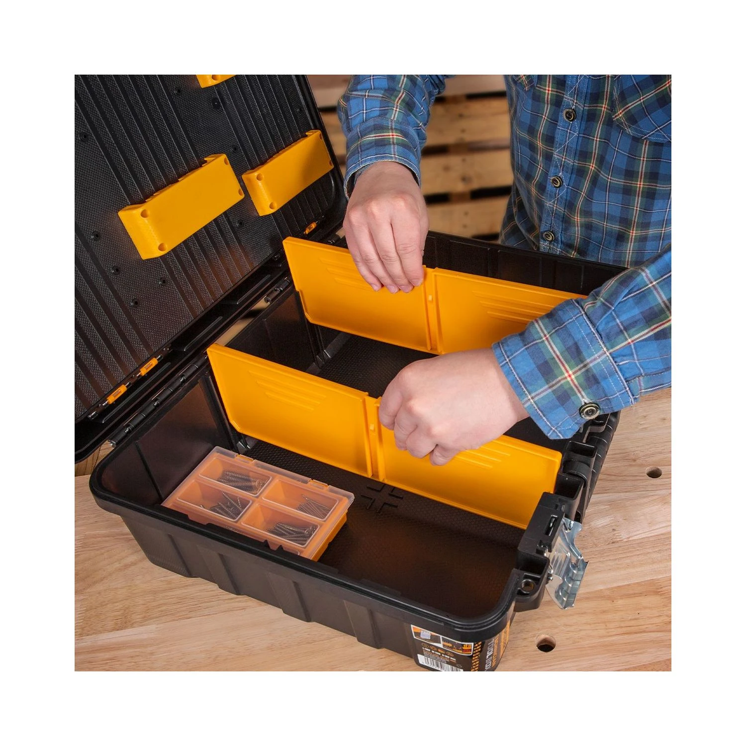 TOUGH MASTER® Tool Box Carry Case Tool Case Stackable Heavy Duty With Handle 8 TOUGH MASTER® Tool Box Carry Case Tool Case Stackable Heavy Duty With Handle - Image 8
