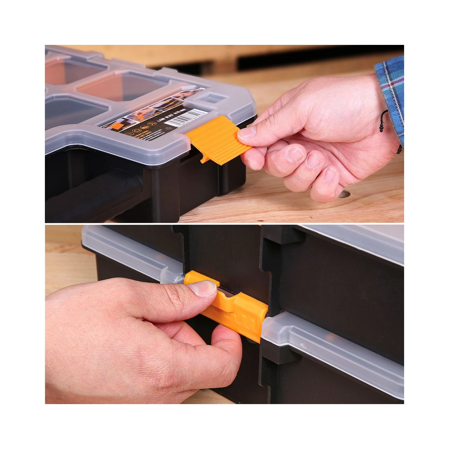 TOUGH MASTER® 17” Organizer Light Stackable / Small Parts Carry Case 8 TOUGH MASTER® 17” Organizer Light Stackable / Small Parts Carry Case - Image 8