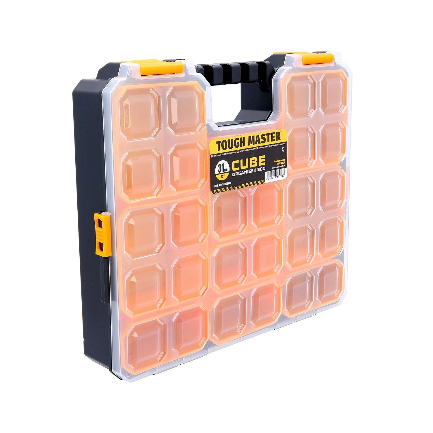TOUGH MASTER® Small Parts Carry Case / Organizer Light Stackable 9 Compartments 2 TOUGH MASTER® Small Parts Carry Case / Organizer Light Stackable 9 Compartments - Image 2