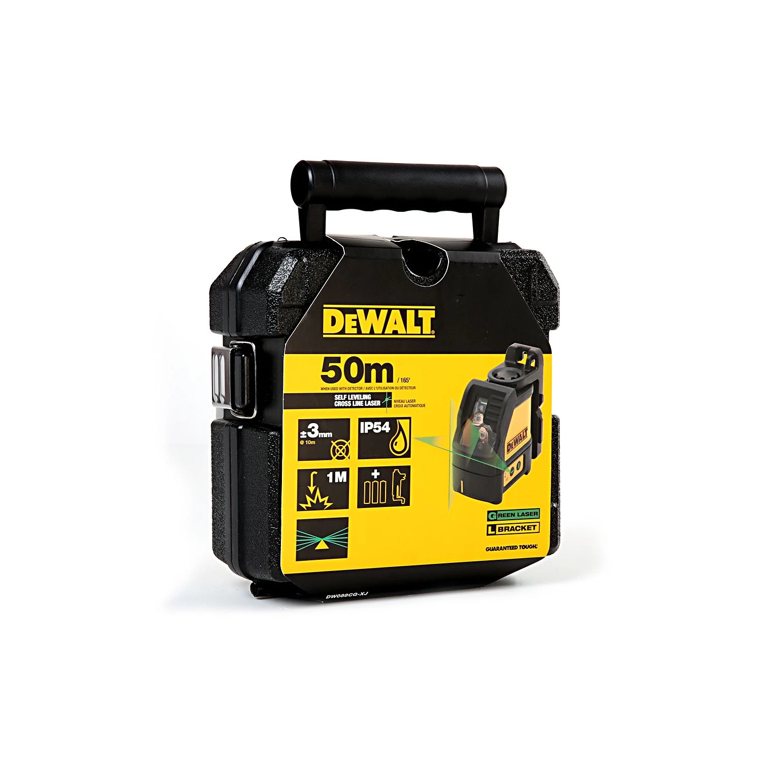 DeWalt DW088CG Green Beam Self Leveling 20m Cross Line Laser With Carry Case 2 DeWalt DW088CG Green Beam Self Leveling 20m Cross Line Laser With Carry Case - Image 2