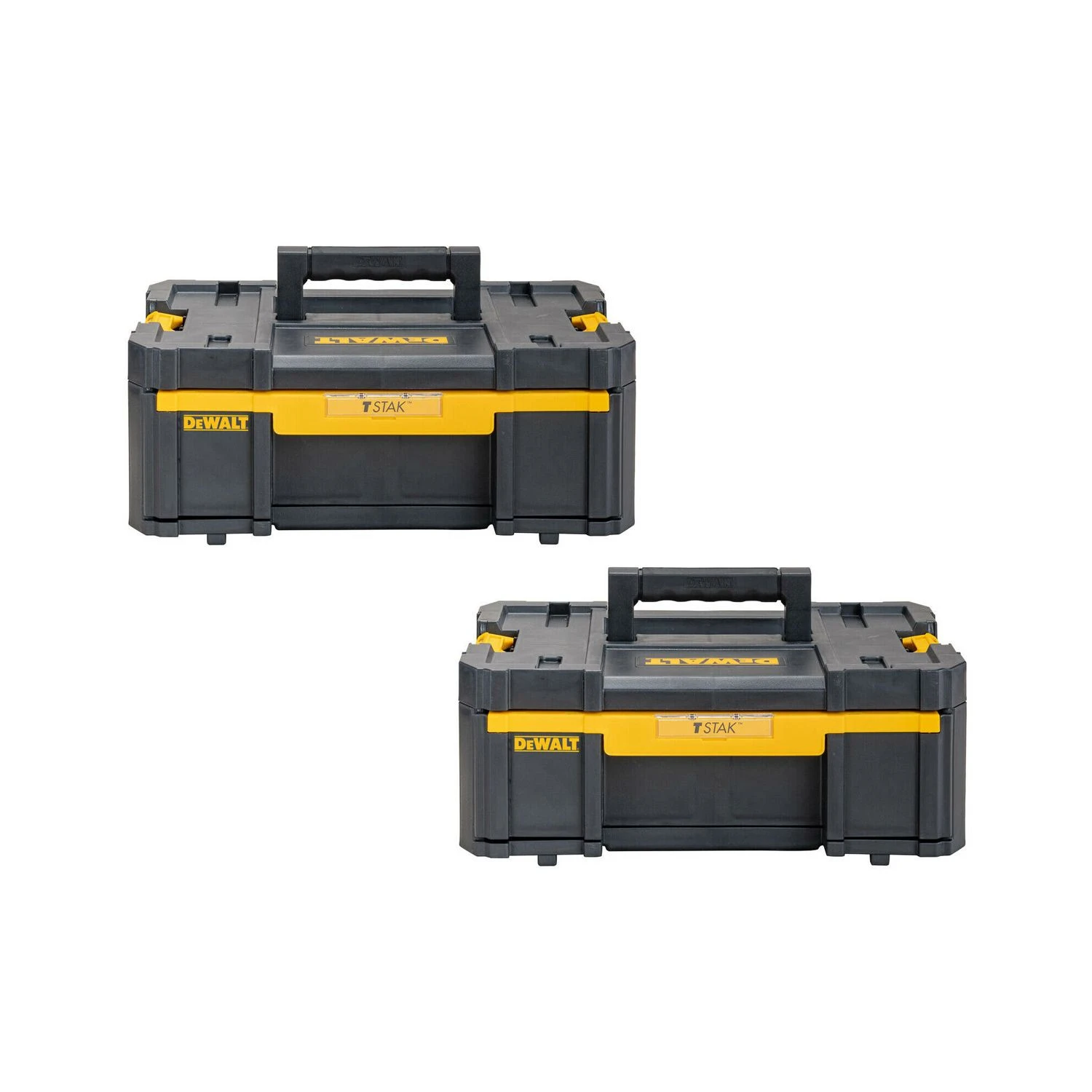 DeWalt DWST1-70705 T-Stak III Tool Storage Box With Deep Drawer Twin Pack 1 DeWalt DWST1-70705 T-Stak III Tool Storage Box With Deep Drawer Twin Pack