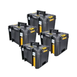 DeWalt DWST1-71195 T-Stak VI Deep Tool Storage Box 23 Litres Without Tote Tray - Pack Of 4