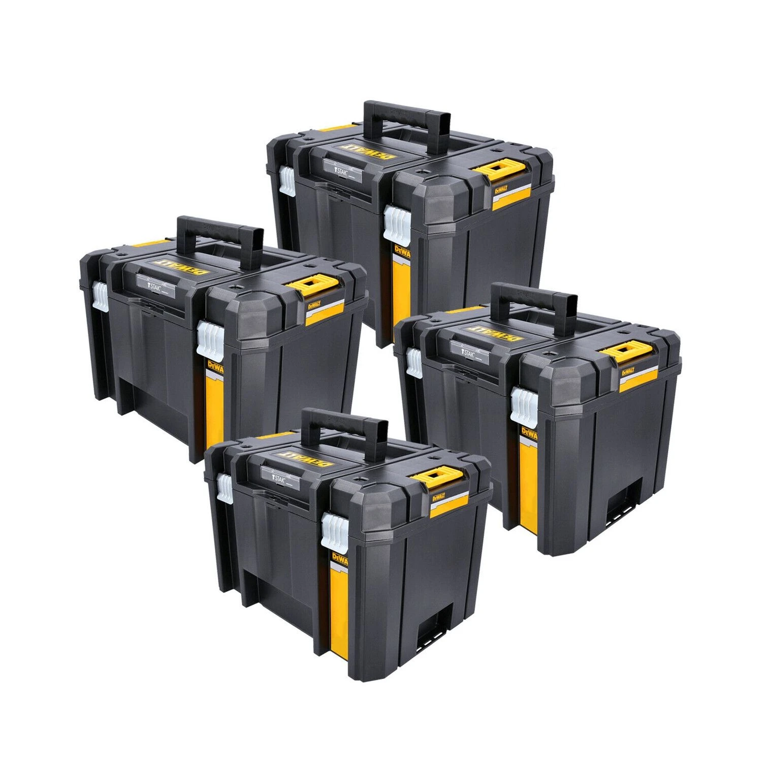 DeWalt DWST1-71195 T-Stak VI Deep Tool Storage Box 23 Litres Without Tote Tray - Pack Of 4 1 DeWalt DWST1-71195 T-Stak VI Deep Tool Storage Box 23 Litres Without Tote Tray - Pack Of 4