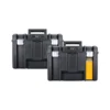DeWalt DWST1-71195 T-Stak VI Deep Tool Storage Box 23 Litres Without Tote Tray Pack Of 2