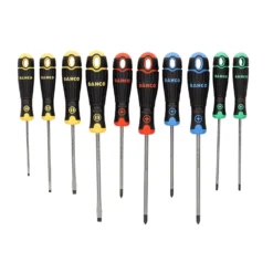 Bahco BAHB219010RB Coloured Handle Screwdriver Set, 10 Pcs