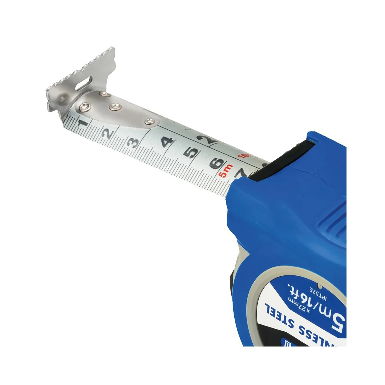 Komelon KOMIPT57E Stainless Steel PowerBlade Pocket Tape Measure 5m/16ft - Width 27mm 2 Komelon KOMIPT57E Stainless Steel PowerBlade Pocket Tape Measure 5m/16ft - Width 27mm - Image 2