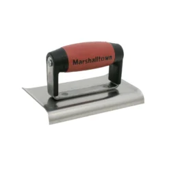 Marshalltown M136D Cement Edger Curved End With DuraSoft Handle - 6 X 3in