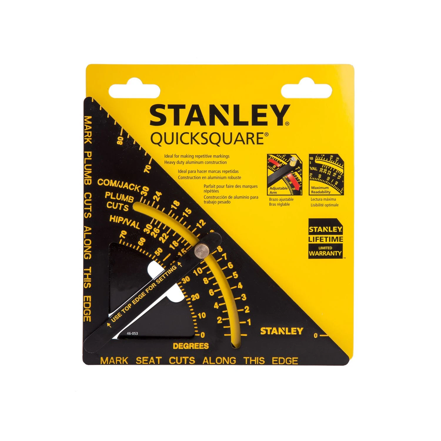 Stanley STA46053 Adjustable Roofing Angle Quick Square 170mm (6.3/4") 3 Stanley STA46053 Adjustable Roofing Angle Quick Square 170mm (6.3/4") - Image 3
