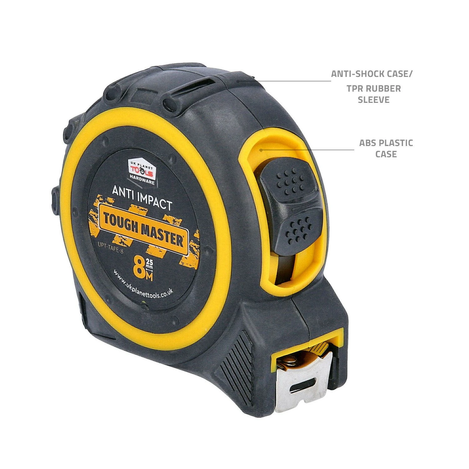 TOUGH MASTER 8m/26ft Metric/Imperial Tape Measure 25mm Wide Pack Of 6 6 TOUGH MASTER 8m/26ft Metric/Imperial Tape Measure 25mm Wide Pack Of 6 - Image 6