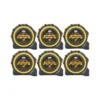 TOUGH MASTER 8m/26ft Metric/Imperial Tape Measure 25mm Wide Pack Of 6