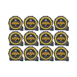 TOUGH MASTER 8m Tape Measure Anti Impact Metric / Imperial Pack Of 12