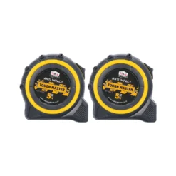 TOUGH MASTER 5m Tape Measure Anti Impact Metric / Imperial Pack Of 2