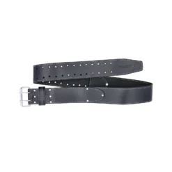 TOUGH MASTER® Black Genuine Leather Work Belt Double Pin - 67 Millimetres (TM-215LB) -Chisel Pack Sales Store tm 215lb 04