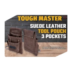 TOUGH MASTER® Suede Leather Tool Pouch 6 Pockets - 1.6-1.8 Millimeters (TM-318SP) 20 TOUGH MASTER® Suede Leather Tool Pouch 6 Pockets - 1.6-1.8 Millimeters (TM-318SP) -Chisel Pack Sales Store tm 318sp 1