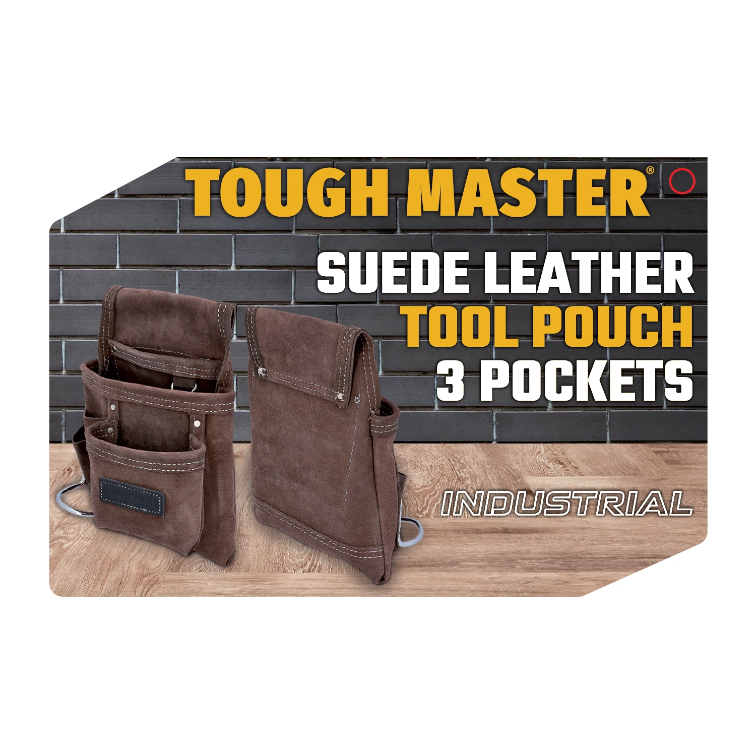 TOUGH MASTER® Suede Leather Tool Pouch 6 Pockets - 1.6-1.8 Millimeters (TM-318SP) 9 TOUGH MASTER® Suede Leather Tool Pouch 6 Pockets - 1.6-1.8 Millimeters (TM-318SP) - Image 9