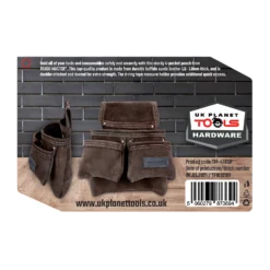 TOUGH MASTER® Suede Leather Tool Pouch 4 Pockets - 1.6-1.8 Millimeters (TM-418SP) -Chisel Pack Sales Store tm 418sp 2