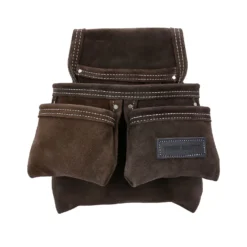 TOUGH MASTER® Suede Leather Tool Pouch 4 Pockets - 1.6-1.8 Millimeters (TM-418SP)