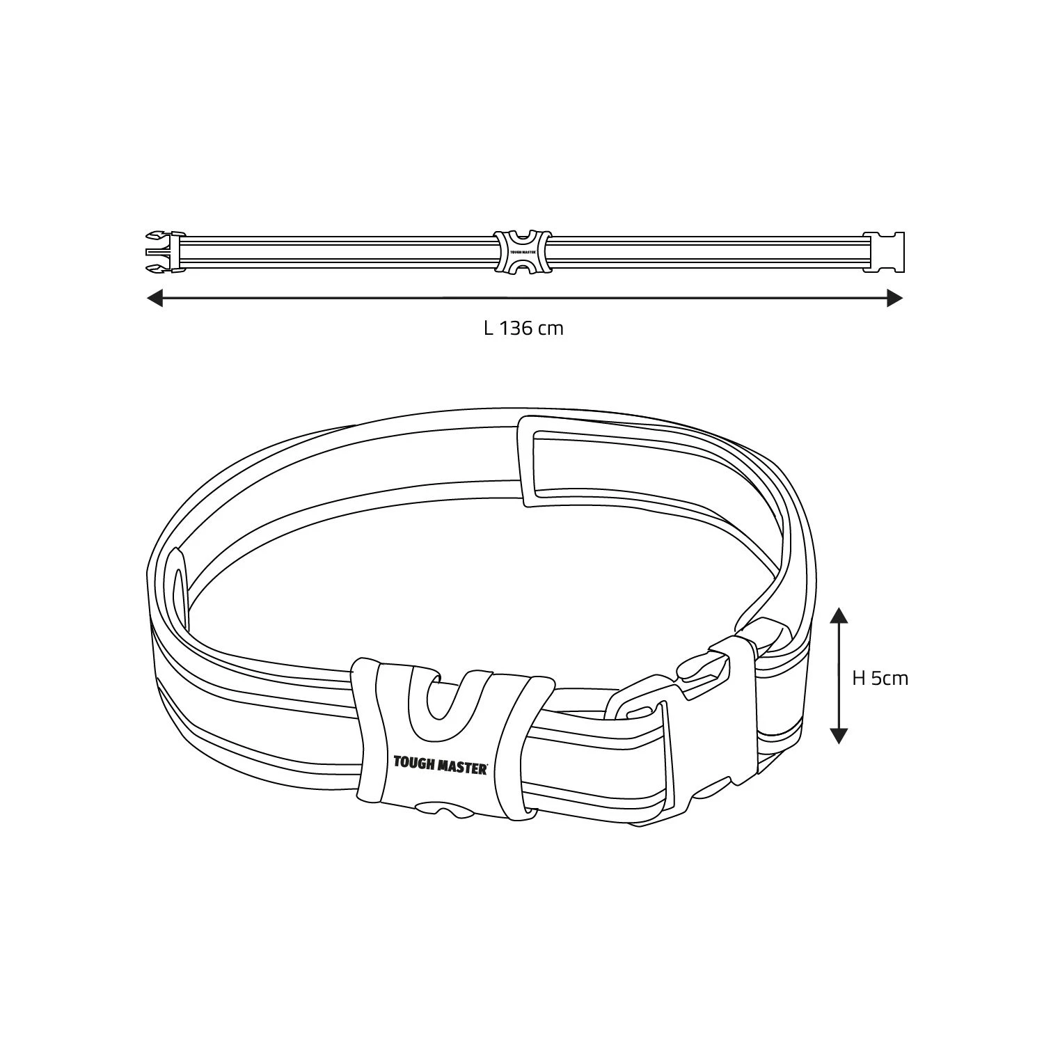TOUGH MASTER Padded Tool Belt Work Belt With Quick Release Buckle Durable 2 TOUGH MASTER Padded Tool Belt Work Belt With Quick Release Buckle Durable - Image 2